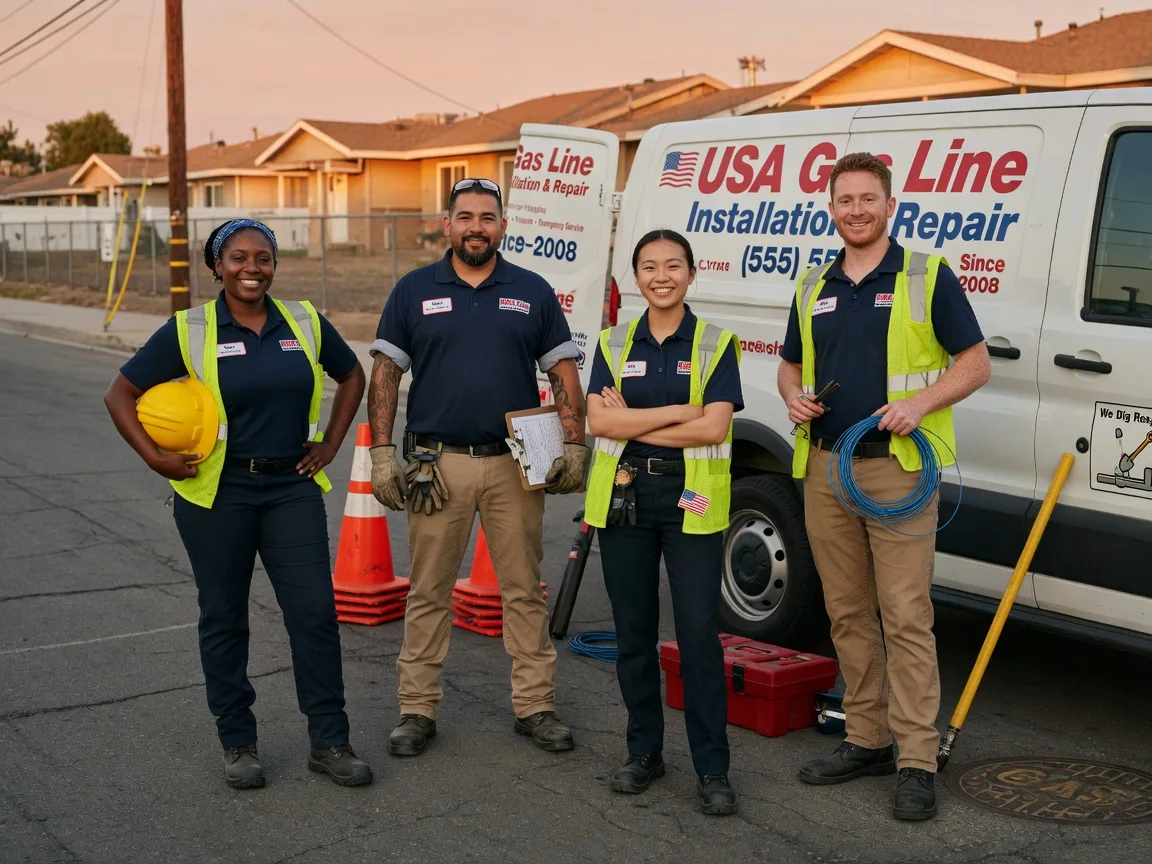 Gas Line Installation company in Junedale, PA